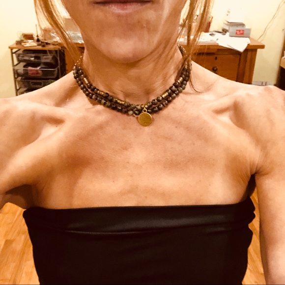 ✨HANDMADE DRAGON BLOOD JASPER MALA NECKLACE✨ - Picture 6 of 6